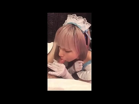 ❤️ Ídol japonès [mayuka], vestit de criada francesa, part 1, mamada i masturbació amb loció ❤ Vídeo de merda  a nosaltres ❤